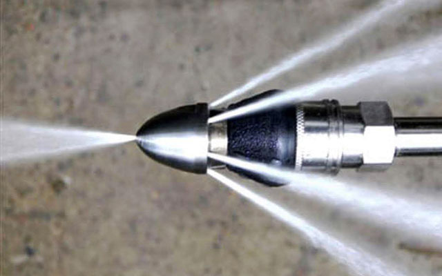 Jet water blasting removes most blockages