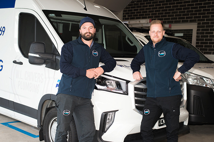 Drain specialists, Danny and Mitch