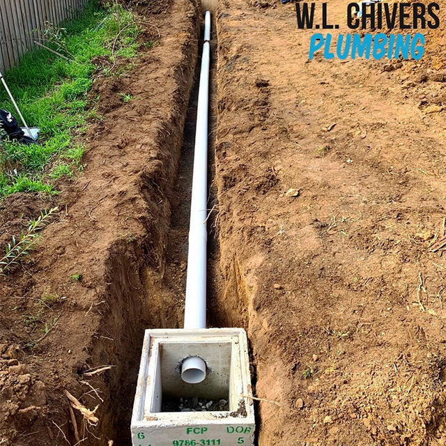 A new storm water system installation